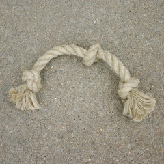 Dog Toy, Large, Triple-knot Hemp Rope