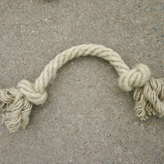 Dog Toy, Small Double-Knot Hemp Rope
